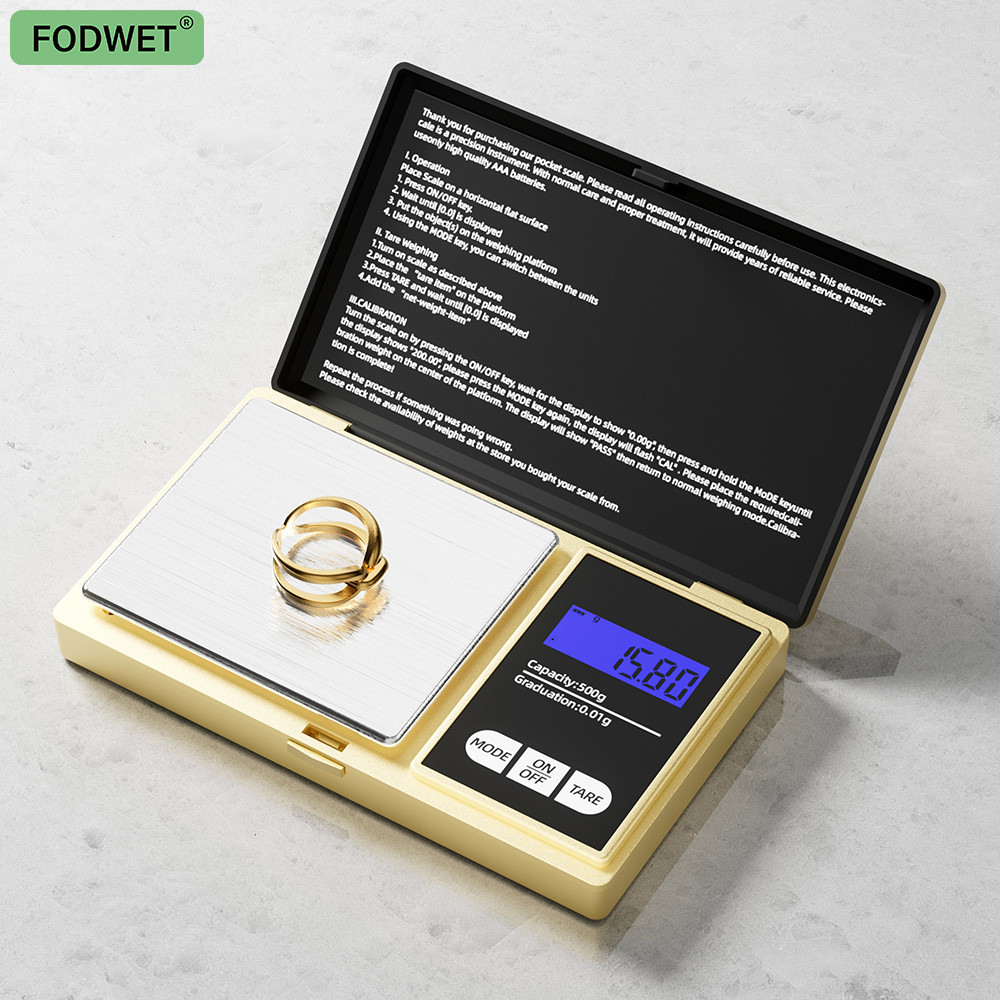 Candle Wax Scale - Gouden kleine mechanische weegschaal met LCD-display