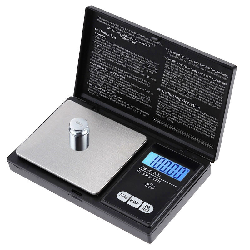 Candle Wax Scale - 0,01 g sieraden mini roestvrijstalen elektronische