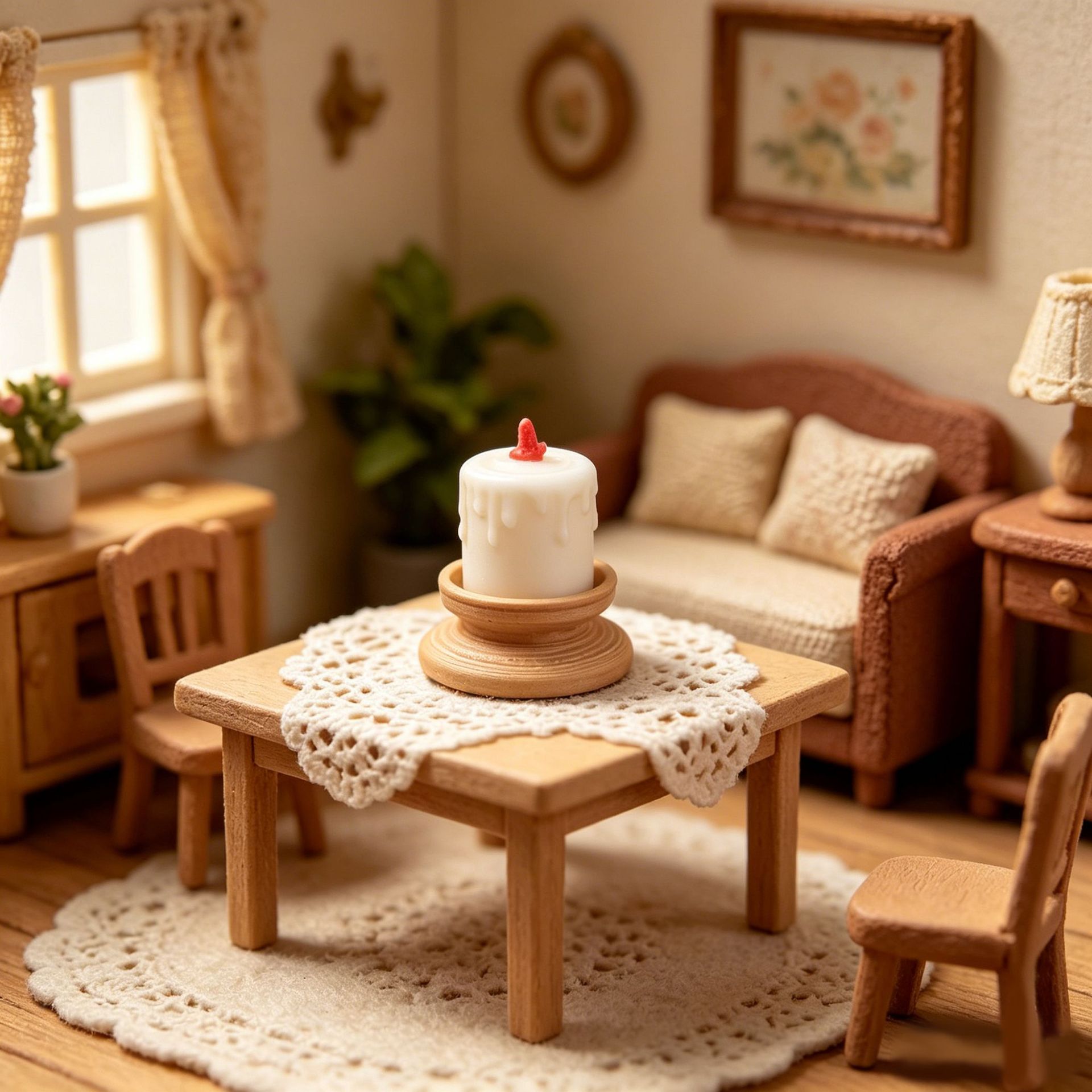 Candle Wax Scale - 3 stuks 1/12 schaal poppenhuis mini