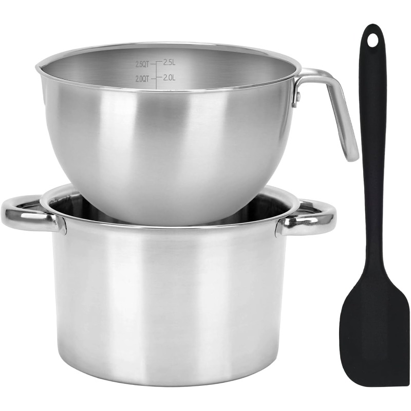 3-delige dubbele kookpanset va - Candle Wax Scale recensie en prijs