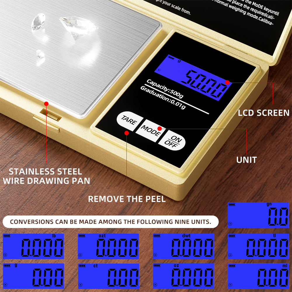 Gouden kleine mechanische weeg - Candle Wax Scale recensie en prijs