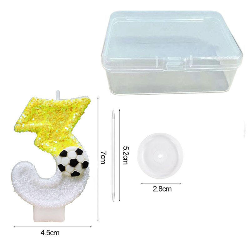Geel-witte pailletten sport vo - Candle Supplies In recensie en prijs