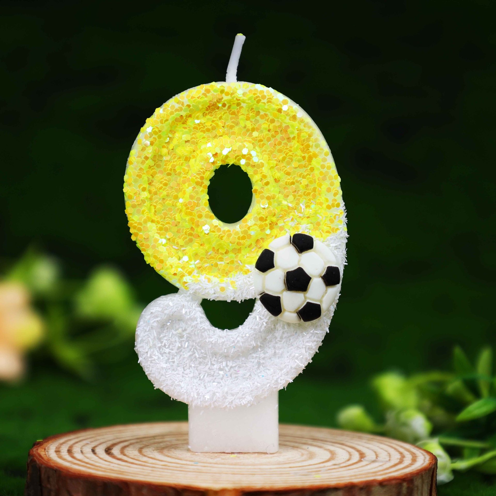 Geel-witte pailletten sport vo - Candle Supplies In recensie en prijs