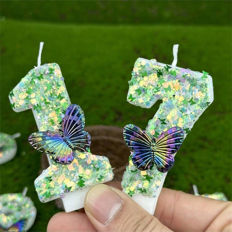 1Pc Groene Pailletten Nummer 0 - Candle Supplies In recensie en prijs